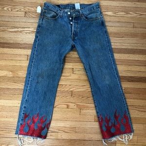 Vintage Levi’s with flame detail